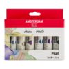 Amsterdam Acrylique Set De Perles d’acryliques nacrées série Standard 6 x 20 ml