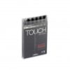 Etui de 6 Touch Twin  Marker Pen Set (différentes couleurs)