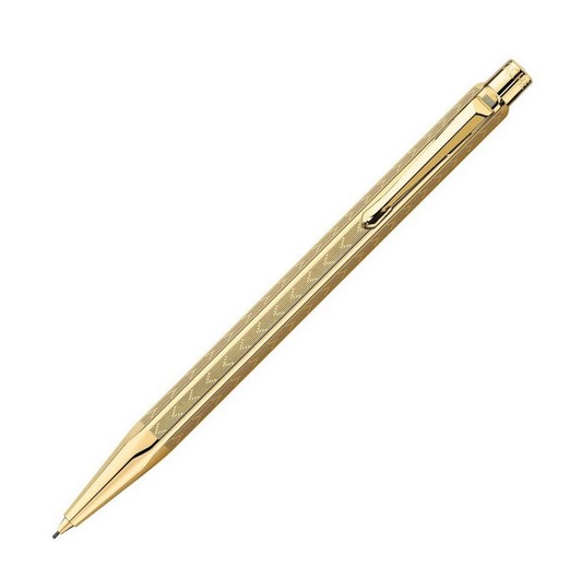 Caran D'Ache Ecridor Avenue Porte-mine 0,7 Mm - Mécanisme Suisse, Guillochage Pavé, Finition Palladium - Stylo Design Luxe Genève