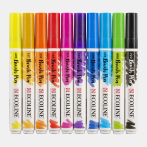 Ecoline Brush Pen sets à 5, 10, 15, 20 et 30 couleurs - divers assortiments