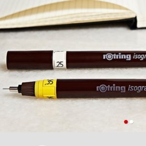 ROTRING - ISOGRAPH stylo à encre de chine - de 0.1 à 0.7mm