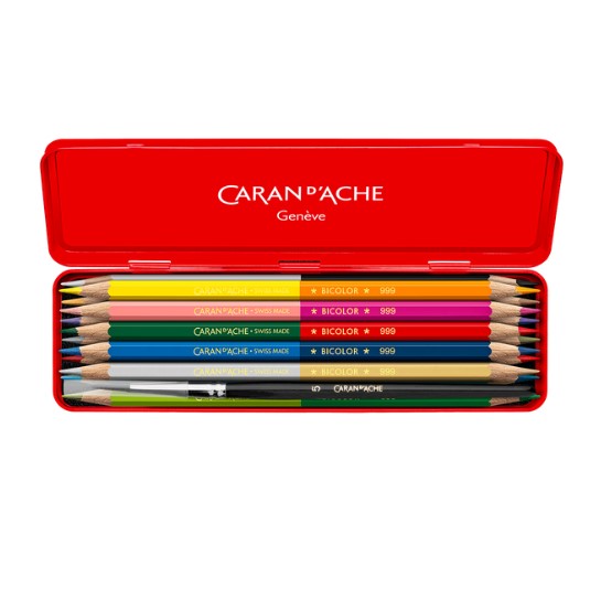 Boîte 12 Crayons de couleur bicolor PRISMALO® WONDER FOREST