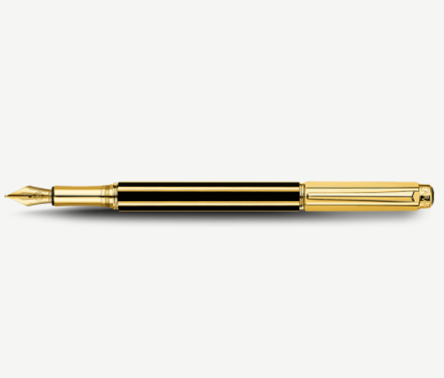 Stylo Plume VARIUS CHINA BLACK Plaqué or – Image 4