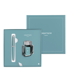 Coffret Cadeau Stylo Plume LÉMAN Bleu Alpin