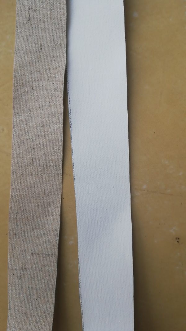 Chute de toile de lin fin avec apprêt - 50cm x 4 mètres