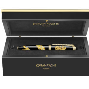 Caran d'Ache - Stylo Plume DRAGON Marqueterie de paille - Edition limitée